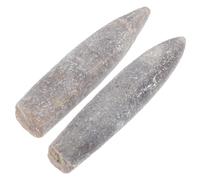 VALICLUD 2 pezzi Campione di Fossile Belemnite Naturale per Studio Geologia Paleontologia Modelli Educativi e Decorazione Specimen