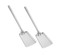 VALICLUD 2 pezzi Carbone in Rinforzato per Barbecue Paletta Multiuso per Carbonella e Cenere Design Extra Large con Bordi Lisci per Uso Sicuro e Duraturo per Riscaldamento