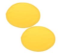 VALICLUD 2 Pezzi Castor Olio toracano olio di ricino per seni ruota pastiglie assistenza infermieristica tampone impacco di olio di ricino riutilizzabile pane al tessuto Giallo