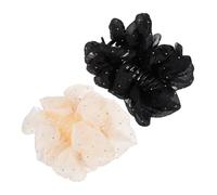 VALICLUD 2 Pezzi Clip per Donna con Fiocco Chiffon Eleganti e Resistenti Fermagli Grandi per Acconciature Chic Accessori Moda per Feste e Uso Quotidiano