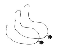VALICLUD 2 Pezzi collana con pendente pentagramma Collana pendente collana di stelle ciondolo stella collana moda donna collana girocollo collana per adolescenti cristallo artificiale Black