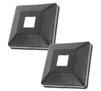 VALICLUD 2 pezzi Copertura per Piede di Recinzione in Plastica Modulare e Resistente Copri Base per Lampione e Ringhiera da Esterno Facile da Installare e Smontare Decorazione