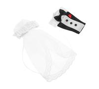 VALICLUD 2 Pezzi Copribottiglie per Abiti Sposa e Sposo Decorazioni Matrimonio Eleganti per Festa Nuziale e Bomboniere