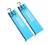 VALICLUD 2 Pezzi custodia per parrucca porta parrucca appendiabiti per estensioni per copertura protettiva per parrucca Baglie di parrucca sospesa borsa per parrucche pvc Sky-blue