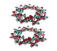 VALICLUD 2 Pezzi Di Fermagli Per Scarpe Con Fiori Per Scarpe Da Ballo Fermagli Per Scarpe Con Fermagli Per Scarpe In Pizzo Di Da Sposa Con Strass Per Tacchi Con Fibbie Per