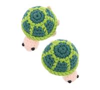 VALICLUD 2 Pezzi Di Positiva Fatta A Mano Divertente Positiva All'Uncinetto Decorazione Per Bambola Per La Stanza Di Compleanno Figurina Di Giocattolo