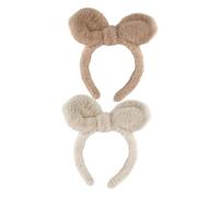 VALICLUD 2 Pezzi fasce per la testa spa cartone animato fascia per donne bande Bunny Carino Banda per riutilizzabile Fascia delicata abito decorativo vestito abito adorabile Peluche