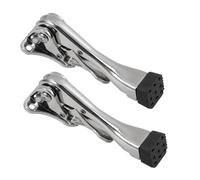 VALICLUD 2 Pezzi Fermaporta Regolabile Semi Automatico in Zinco Stabilizzatore da Pavimento per Porte Kick Down Resistente al Vento Fermaporta Piede per e Casa