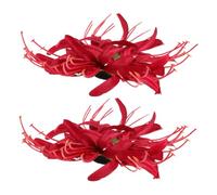 VALICLUD 2 Pezzi Forcina Di Fiori Artificiali Fermagli Per Per Ragazze Fermagli Per Da Ragazza Decorazione Per Per Ragazze Barretta Per Rosso Plastica