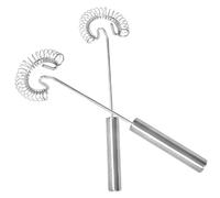 VALICLUD 2 pezzi Frusta Manuale Uova in Inossidabile Sbattitore Ergonomico con Testa per Montare Uova e Montalatte Miscelatore Manuale Rapido e Antiscivolo per Cucina Domestica e