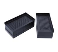 VALICLUD 2 Pezzi Gommini Antiscivolo per Mobili in Plastica Nero, Tappetini per Piedini Lavatrice e Frigorifero, Riduzione Rumore e Protezione Pavimento, per Casa e Ufficio