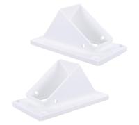VALICLUD 2 Pezzi Kit Staffe per Corrimano in Vinile Bianco con Viti Incluse
