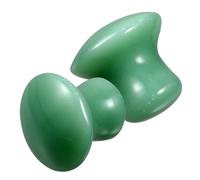 VALICLUD 2 pezzi Massaggiatore Facciale in Forma Strumento Gua Sha per Pietra Liscia Antiusura per Stimolare la Circolazione e Migliorare la Carnagione Salute per e Famiglia