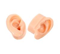 VALICLUD 2 pezzi Modelli Orecchio in Silicone Realistici per Esposizione Gioielli e Pratica Piercing Texture e Superficie Liscia per Studenti e Appassionati Anatomia Auricolare