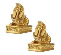 VALICLUD 2 pezzi Modelli Sfinge Antica Dorata Decorazione da Tavolo per Casa Ufficio e Ristorante Accessori Foto e Giocattoli Educativi 2pcs