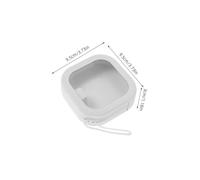 VALICLUD 2 Pezzi Organizer per Accessori Impilabile Scatola Compatta Trasparente per Elastici Fermagli e Gioielli Contenitore per Bagno e Scrivania