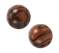 VALICLUD 2 Pezzi Palle Massaggianti in Legno per Acupressione Sfera per Mani e Articolazioni Rilassante e Flessibile Rigidità e Stress Texture Naturale
