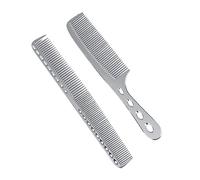 VALICLUD 2 Pezzi Pettine Acciaio Inossidabile Pettine per Acconciatura con Design Antistatico e Massaggiante per Spray e Organizzazione Colore e Standard