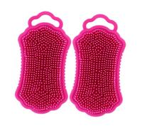 VALICLUD 2 Pezzi Pettine Esfoliante in Silicone Per Corpo e Cuoio Capelluto Scrub Da Bagno Per Rimuovere Le Cellule Morte Utilizzabile in Secchio e Bagnato