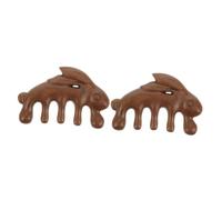 VALICLUD 2 Pezzi Pettine meridiano della testa dente massaggiatore Largo facciale dentato forfora pettine di massaggio del cuoio capelluto pettine massaggiante massaggio al pettine Di legno