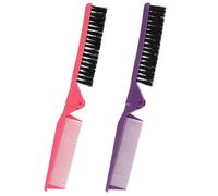 VALICLUD 2 Pezzi pettine pieghevole piega professionale Doppio levigazione Compatto pettine a denti larghi tascabile spazzola per tascabile spazzola portatile spazzola per borsa AbS