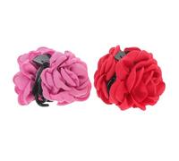 VALICLUD 2 Pezzi Pinze Per Da Donna Clip a Ganascia Per Fermagli Per Da Donna Fermaglio Per Riccio Clip Per Per Le Donne Decorativo Tessuto