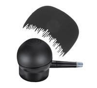 VALICLUD 2 Pezzi Polvere in fibra di riempitivo dell'attaccatura dei fibre capillari per stagnare i lacca per in fibra plastica Black