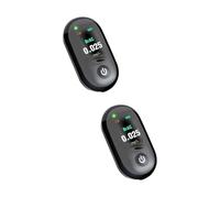 VALICLUD 2 Pezzi primo rivelatori Keychain BAC Tester analizzatore del respiro brasonatore asb Black