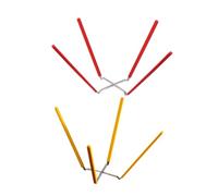 VALICLUD 2 pezzi Raffredda Torte Pieghevoli in Inossidabile con Supporti in Silicone e Giallo per Torte da e Leggeri per Raffreddamento Dolci e Pentole