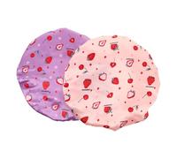 VALICLUD 2 Pezzi Shower Cap per Oversize Doppio Peva Regolabile per Tutte Lunghezze e Resistente Cappello Doccia Riutilizzabile per Bagno e Trattamenti