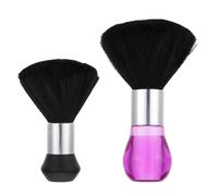 VALICLUD 2 pezzi Spazzola per Capelli Spezzati Pennello da Barbiere con Setole Morbide ad Alta Densità Pulizia di Capelli Spezzati su Collo e Contorno del Capo Manico Ergonomico per