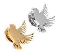 VALICLUD 2 Pezzi Spilla Uomo per Abiti Piccola Spilla Colomba della Pace in Acciaio Inossidabile Accessorio Leggero e Resistente per Sposi e Cerimonie Spille Animale per Giacche e Camicie