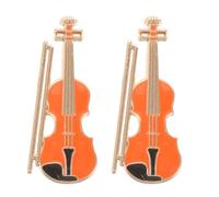 VALICLUD 2 Pezzi Spilla Violino in Lega Smalto, Brillantezza Duratura e Design, Multifunzionale per Sciarpe e Bordo di Giacca, per Uso Quotidiano e Eventi di Quartetto D’archi