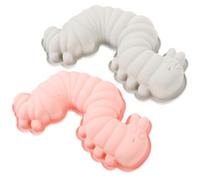 VALICLUD 2 Pezzi Stampo per Silicone a Forma di Bruco, Flessibile e | Cioccolato e Torte, Uso in Pasticceria Professionale, Facile Sformatura