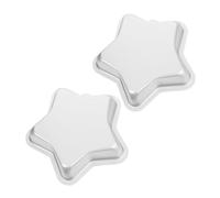 VALICLUD 2 Pezzi Star Shaped Baking Mold in Aluminum Alloy Nonstick Five-pointed Cake Pan For Bread Pastry Cheesecake Multifunctional Kitchen Bakeware For Home And Bakery Use
