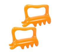VALICLUD 2 Pezzi Strumento Dual Push per Schiena e Spalle Bastoncino Gua Sha Manuale per Muscolare e Rilassamento Portatile e Durevole per Autotrattamento
