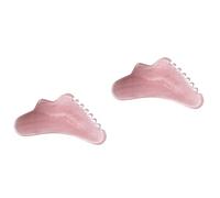 VALICLUD 2 Pezzi Strumento Guasha Resina per Massaggi Pettine Drenante per Corpo e Utensile per Automassaggio con Superficie Liscia per Stimolare Circolazione