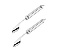 VALICLUD 2 Pezzi Strumento Rimozione Semi Peperoni Acciaio Inossidabile Ergonomico e Seghettata per Jalapeno e Peperoni Facile da e Utilizzare Cucina