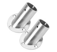 VALICLUD 2 Pezzi Supporto per Asta Appendiabiti da Armadio Staffa Angolare Resistente e Stabile per Bastone o Facile da Installare per Accessori Armadio e Bagno