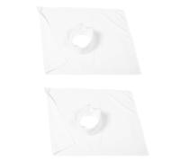 VALICLUD 2 Pezzi Telo Protezione Completa per Massaggi Professionale Bianco con Apertura per Viso Resistente a Frequenti Lavaggi, Dimensioni 78x58 Cm, per Spa e Cliniche di Bellezza