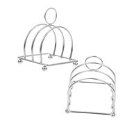 VALICLUD 2 Pezzi Toast Acciaio Inossidabile Portapane Multifunzionale da Banco Organizer per Fette Pane Ricettario e Utensili Design Moderno e Facile da