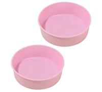 VALICLUD 2 Pezzi Tortiera in Silicone per Dolci Rotonda 20cm Superficie Liscia e Antiaderente per Uso Domestico e Negozi di Dolci