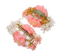 VALICLUD 2 Pezzi Vacanze Romantico Ragazze Matrimonio E Forcina Per Damigelle D'Onore - Feste Decorazioni Tessuto Floreale Spiaggia Matrimoni Sposa