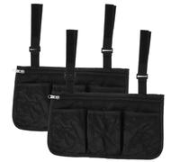 VALICLUD 2 Pz Borsa Portaoggetti Per Sedia A Rotelle Borsa Portaoggetti Per Sedia A Rotelle Scooter Passeggino Pieghevole Gancio Per Passeggino Cuscino Per Sedia A Rotelle Borsa