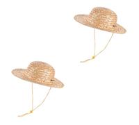 VALICLUD 2 Pz Cappello di Paglia per Cappelli per Berretti di Paglia per Berretto Cappello Sole Capello per Sole Cappelli per Esterni Cappello da Spiaggia Cannuccia