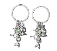 VALICLUD 2 Pz portachiavi gadgetic keychain the key cordino gioielli dell'insegnante regali per insegnanti di scienze gli insegnanti devono avere Lega di zinco Silver