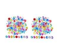 VALICLUD 2 Set Acrilico dei Pirati per Colore Decora Forma Gemme Pietre Gemme False 100 Pezzi*2