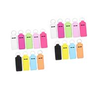 VALICLUD 2 Set Caso Di Balsamo Per Le Labbra Portachiavi Titolare Trucco Labbro Titolari Archiviazione Rossetto Decorazione Della Custodia Del Rossetto Neoprene 9 Pezzi*2