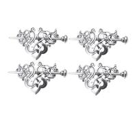 VALICLUD 2 Set Fermaglio Per A in Metallo Vichingo Fermagli Per Vintage Nozze Accessori Barrette Hair Clip Vichinghi Forcina Per Lega Silver 2 Pezzi*2