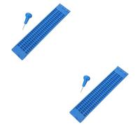 VALICLUD 2 Set Lavagna Braille Riutilizzabile con Punteruolo e Tavoletta per Non Vedenti Strumento Portatile per Scrittura e Studio per Apprendimento e Design Leggero e Resistente per